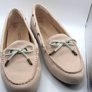 Vionic Pink Leather Loafers